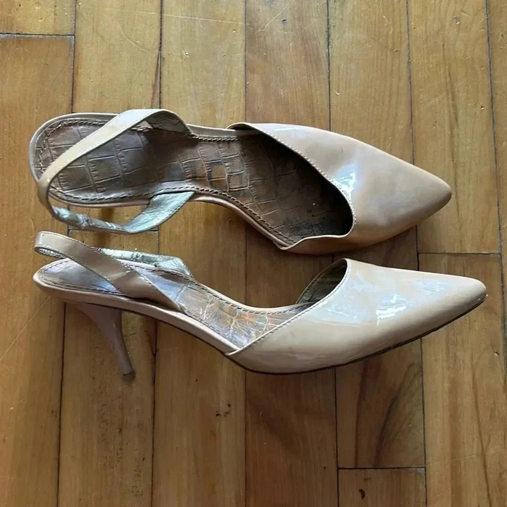Sam Edelman  nude Orly kitten pointy toe‎ heels